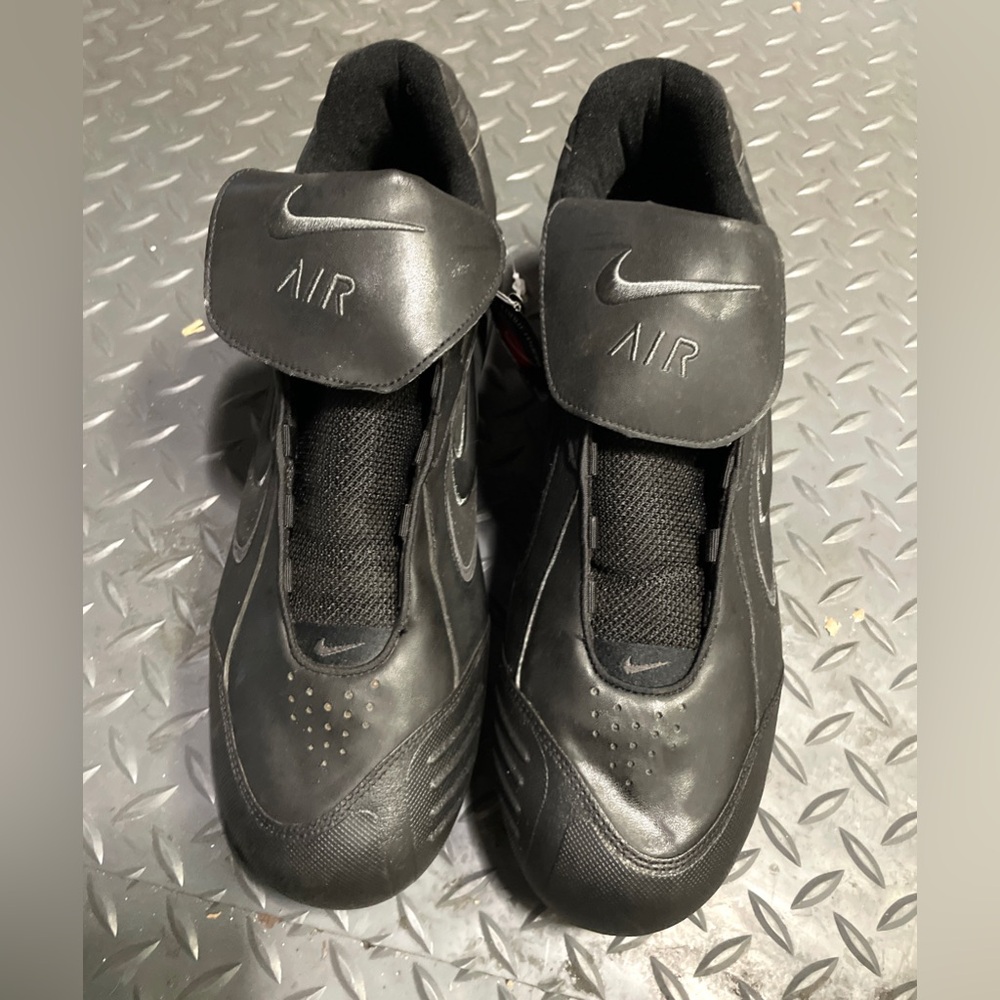 New Mens Nike Air Conversions Black Athletic Baseball Cleats Shoes, Size 13